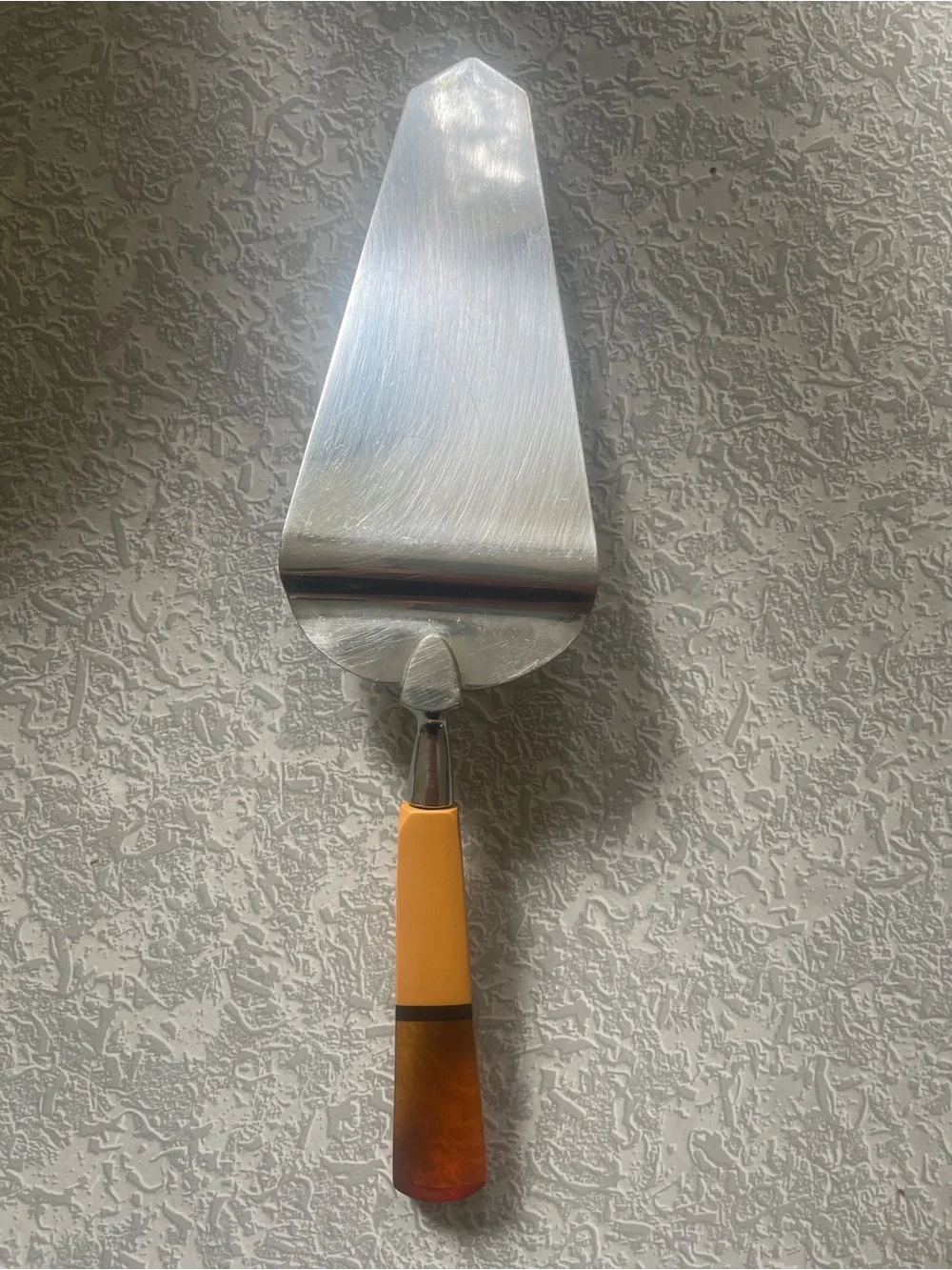 Vintage Orange Handle Cake/Pie Server - Stainless Steel Blade
